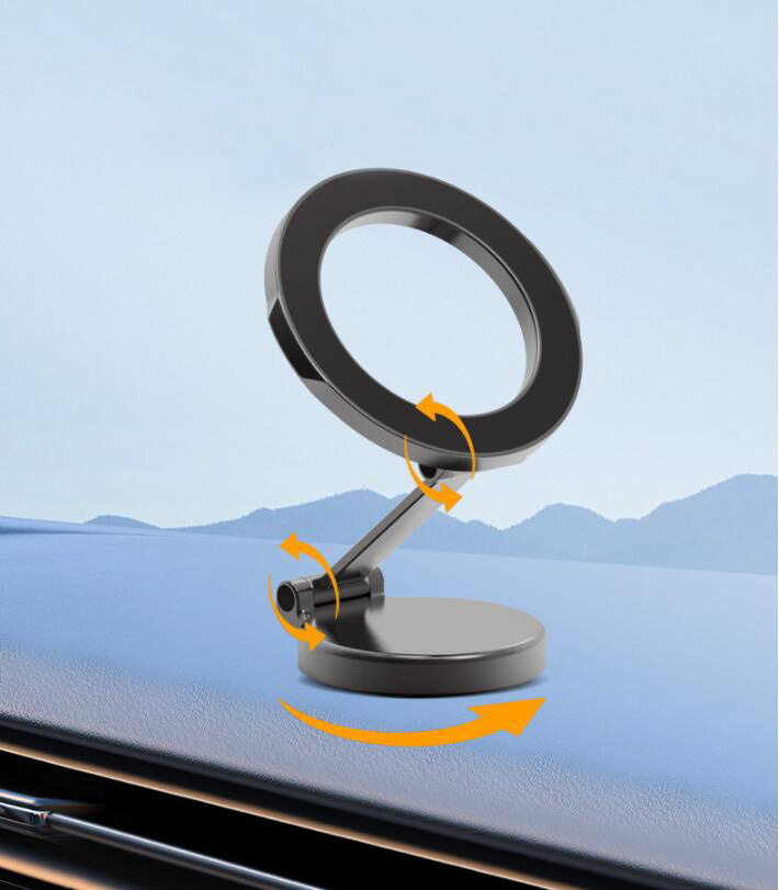 360 Rotatable Car Mount Charger,Magnetic Wireless Fast Charger Phone Holder for Car