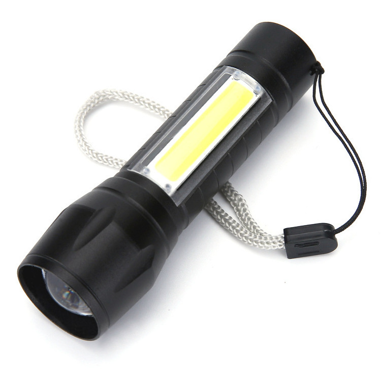 Compact Outdoor Flashlight Adjustable Light 5 Modes, Mini 300 Lumens Small Rechargeable LED Tactical Flashlight Super Bright