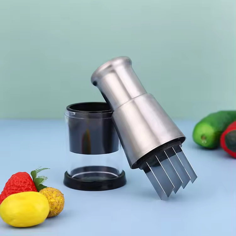 304Stainless Steel Crusher Garlic Masher Manually Machine Garlic Vegetable Chopper Gadgets Kitchen Restaurant Accessories