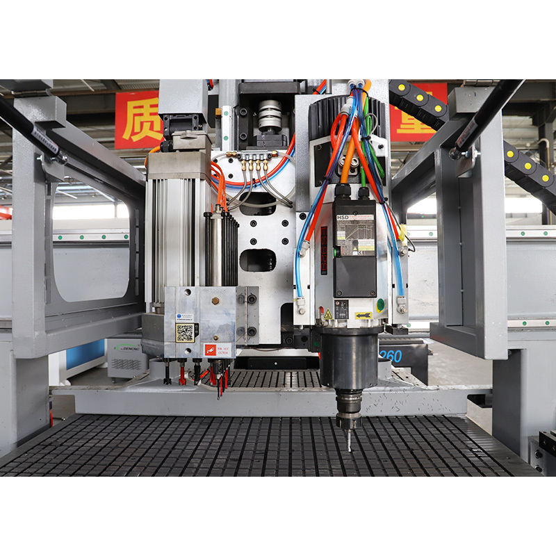 1325 nesting cnc router wood cutting machine with automatic labeling system for cabinet kitchen furniture making