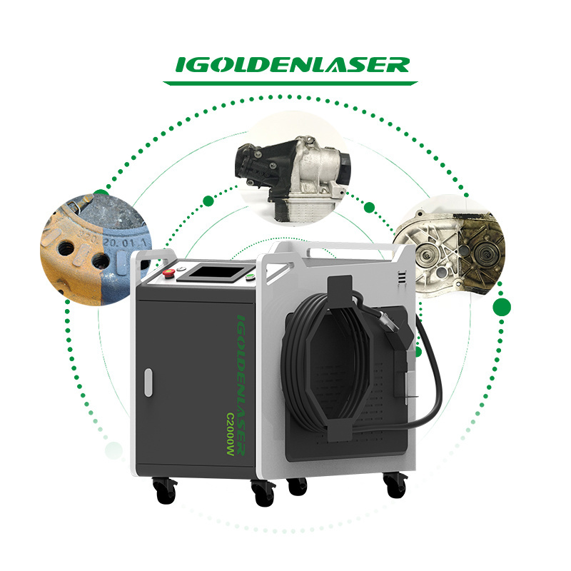 2024 Shandong Igoldencnc Best Quality New Product 2000W Laser Rust Remover Industrial Cleaning Machine For Sale