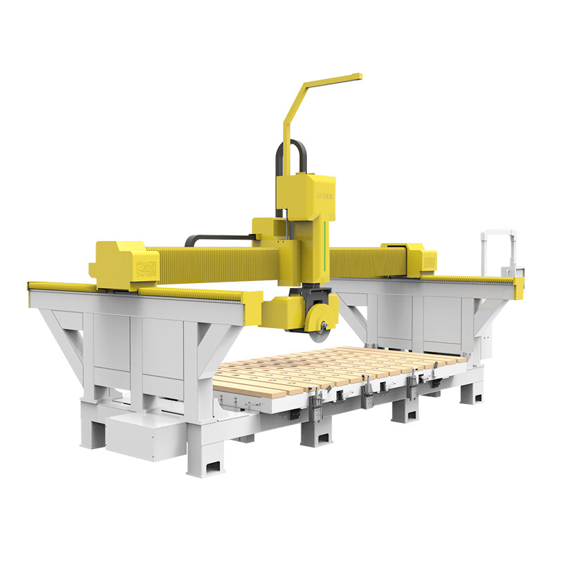 stone granite bridge saw 5 axis cnc stone carving machine for marble