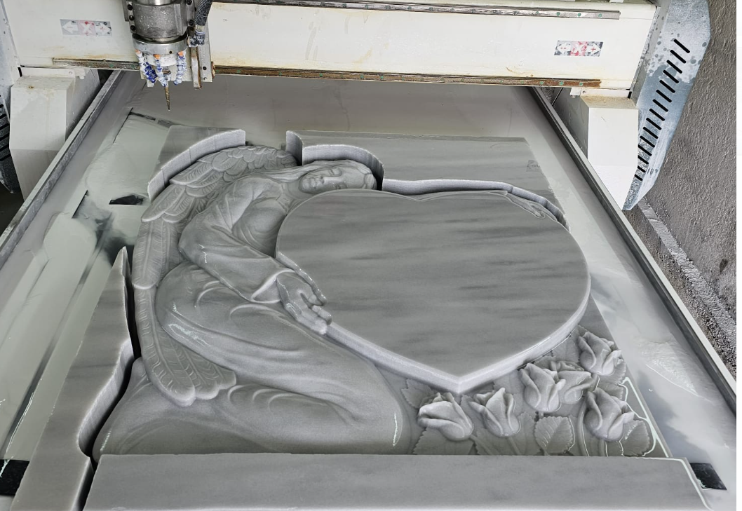 Economic Stone CNC Router for Headstone Engraving Automatic Marble Slab Carving Router