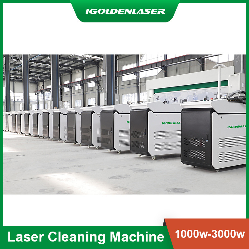 Powerful 3000w oil paint rust removal metal cleaner fiber laser cleaning machine