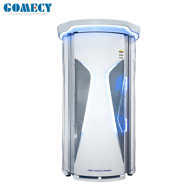 Germany Cosmedico solarium sunless tan machine professional high pressure commercial stand up red light tanning bed