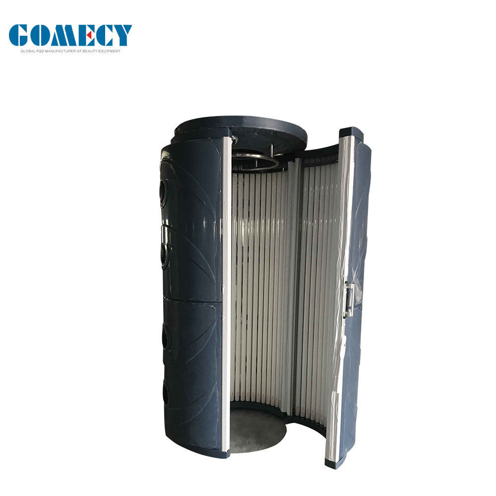 GOMECY LED solarium tanning bed automatic spray tanning booth for fitness center gymnasium