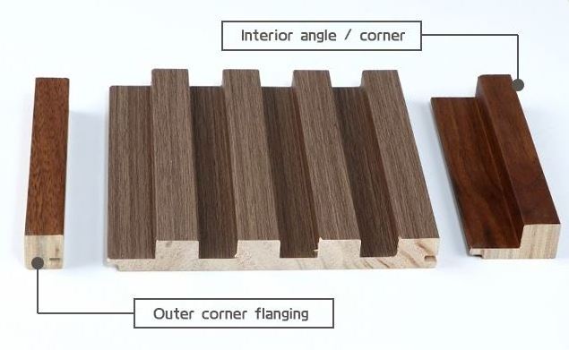 Factory Indoor fluted wall panel wood Solid Wood Fluted Wall Panel Modern Slats PVC Wall Panels for Bedroom Wainscoting