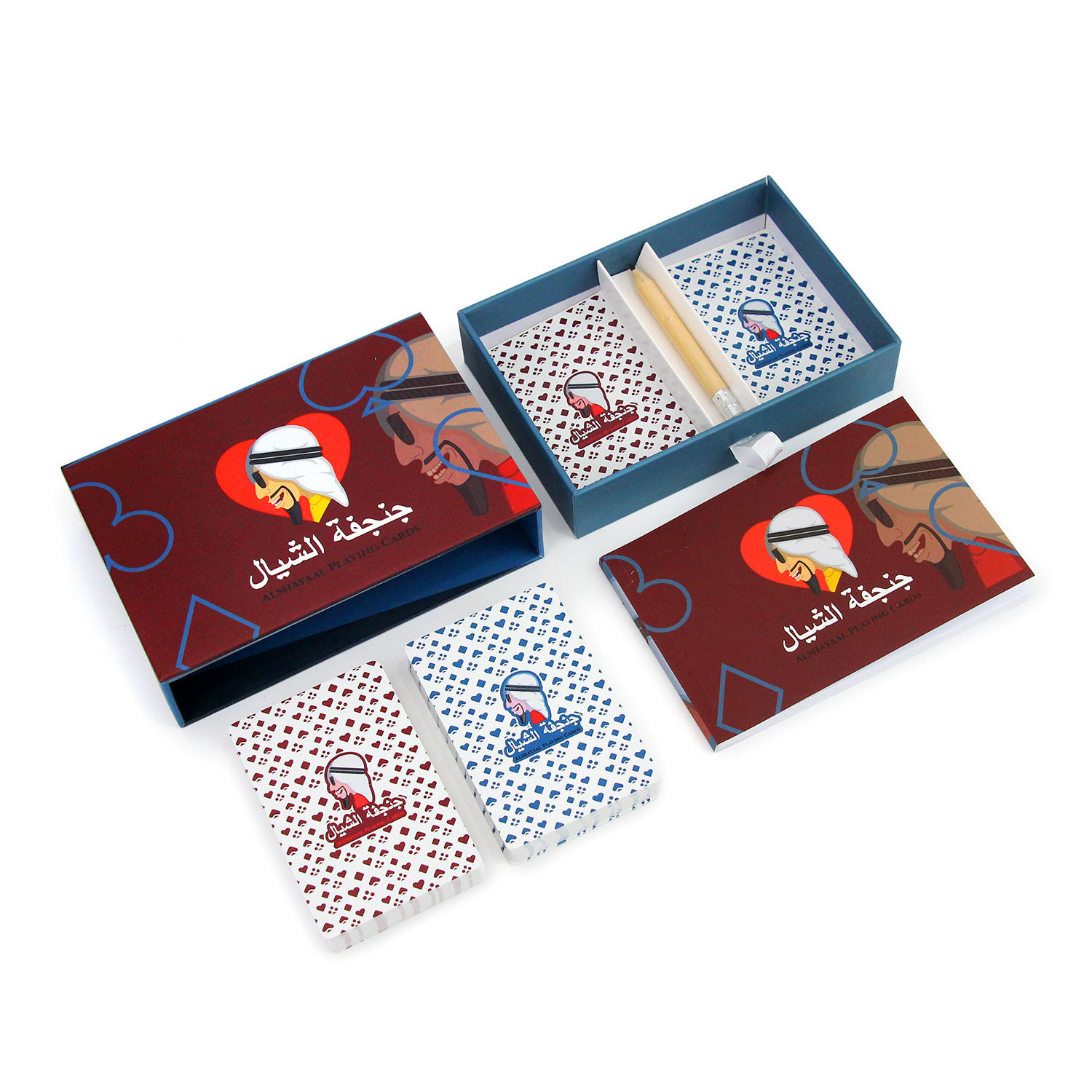 Custom Printed Large baloot game Cards Off Set Printing For Playing With 54 Cards Affirmation Cards Positive