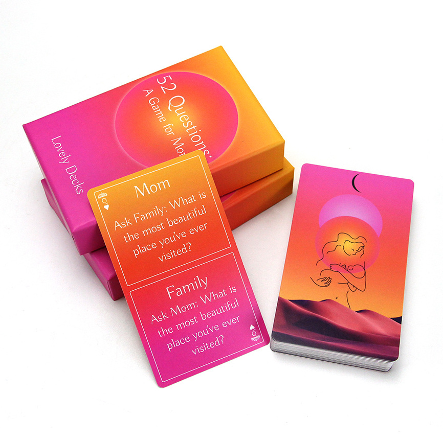 Factory Direct Wholesale Motivational Quote Cards And Questions Paper Oracle Card Custom Affirmation Cards