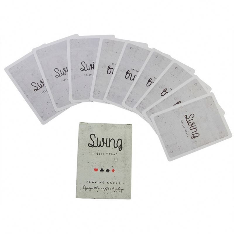 Custom Sublimation Blank Printing Plastic Boxes PVC Printable Sheet Playing Cards Waterproof