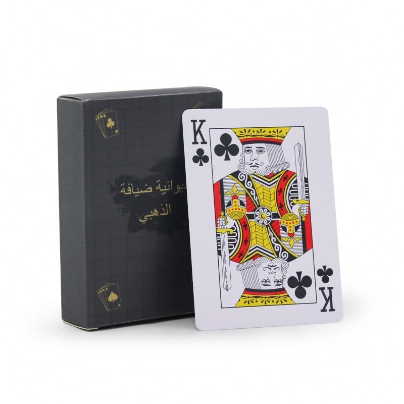 Entertainment poker cards plastic jumbo custom logo playing poker cards waterproof 100% plastic pvc card for poker