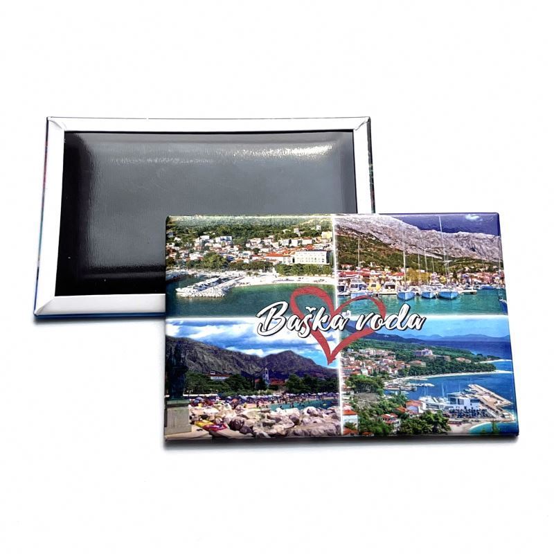 Cheap Price Custom Photo Design Croatia Tourist Souvenir Tin Fridge Magnet Customized Tinplate Jamaica Fridge Magnet Country