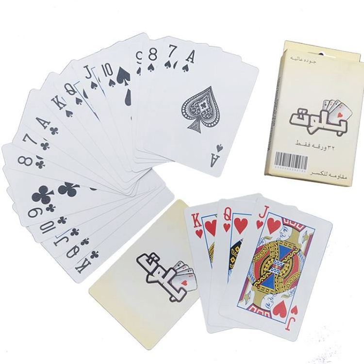 Custom Sublimation Blank Printing Plastic Boxes PVC Printable Sheet Playing Cards Waterproof