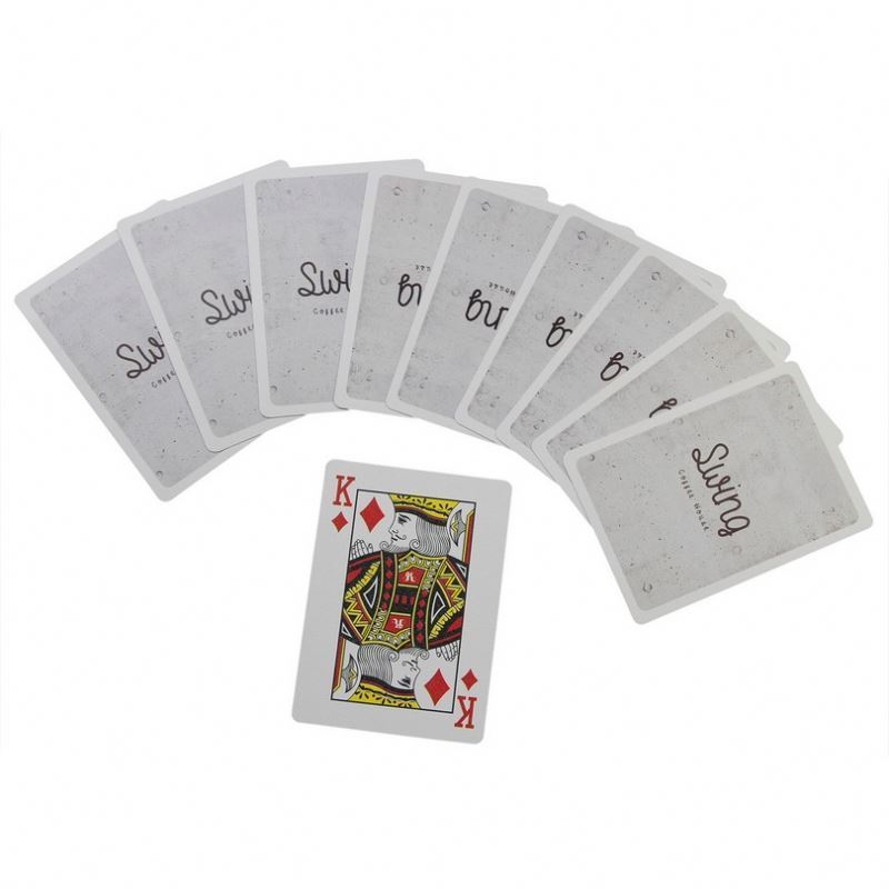 Custom Sublimation Blank Printing Plastic Boxes PVC Printable Sheet Playing Cards Waterproof