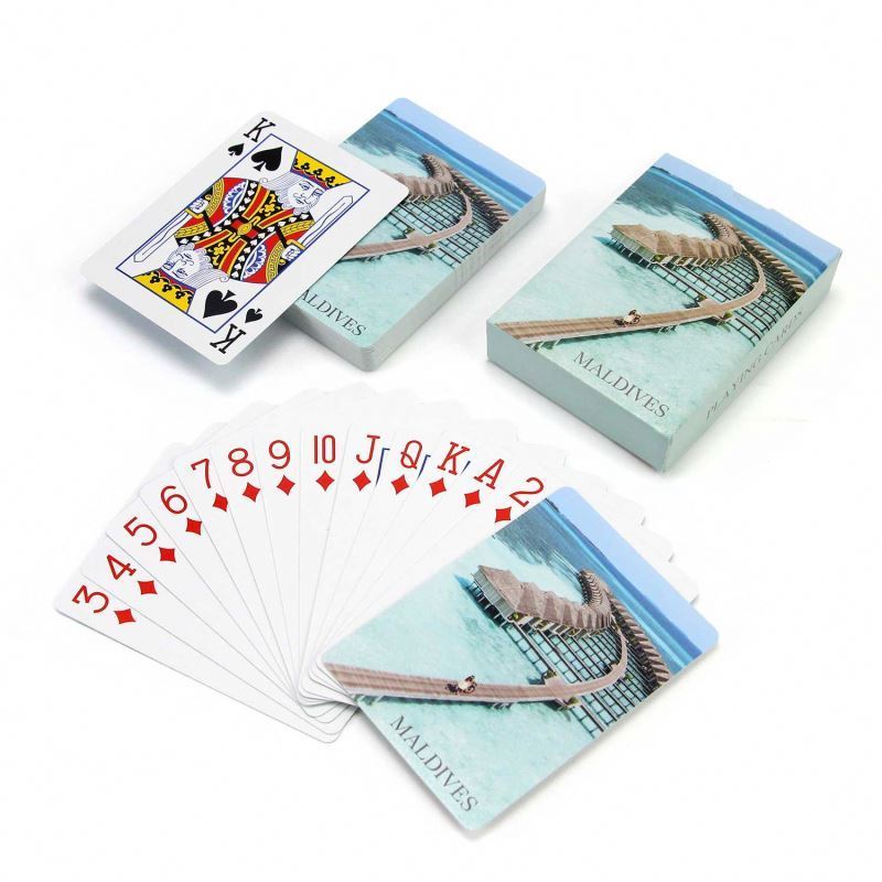 High Quality Promotional Gift Customized Own Logo Design PVC Poker Paper Playing Card