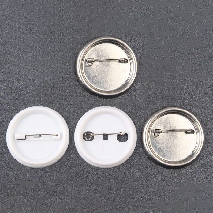 Manufacturer Wholesale Pin Button Badge Mould Plastic Blank Material Parts Button Badges Components Print Diy 32mm 58mm 3D