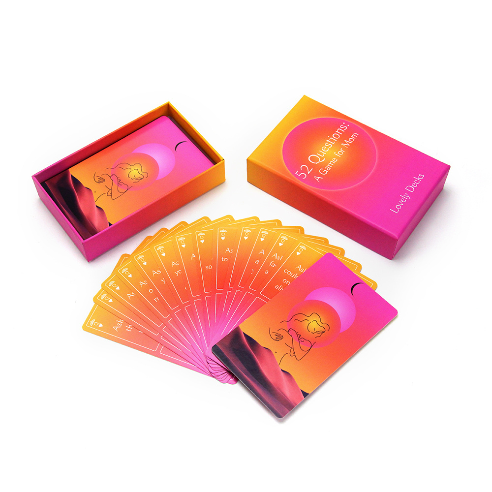 Factory Direct Wholesale Motivational Quote Cards And Questions Paper Oracle Card Custom Affirmation Cards