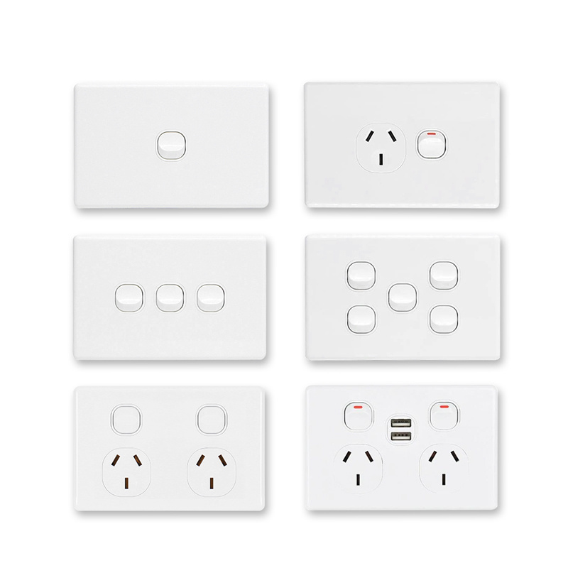 Popular Wall Switch Socket Manufacturer, SAA Approval Australian Standard GPO Double Power Point 10A  Wall Switches