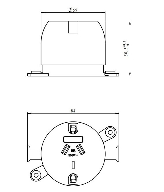 0.45 USD SAA Certificated Surface Socket, Plug base FOR LED DOWNLIGHTS