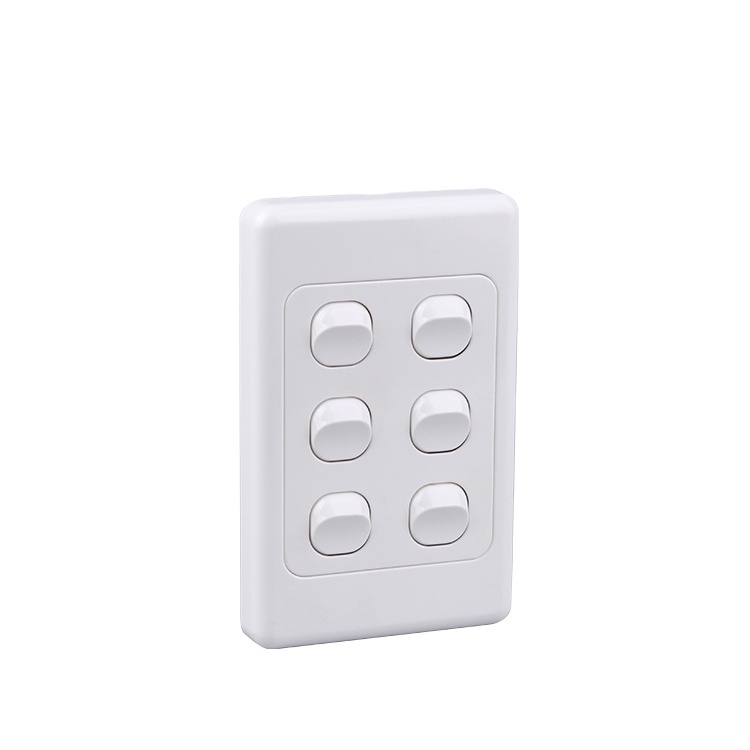 Popular Product 6 gang 2 way 10amp Smart Wall  Light Switches