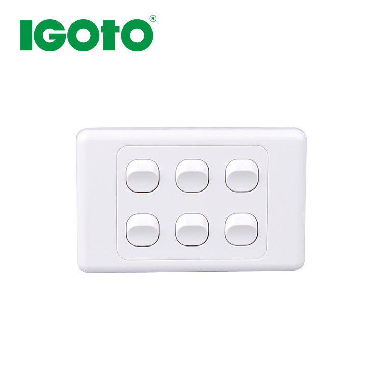 Popular Product 6 gang 2 way 10amp Smart Wall  Light Switches