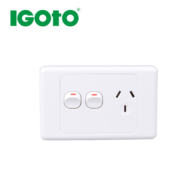 IGOTO SAA Australian clipsal 2000 electrical  3 gang 2 way wall light switch 10A 16A oven pump fridge heat switch OEM factory