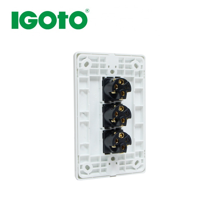 OEM Factories 3 gang 2 way Electrical Box Smart Light Wall Switches