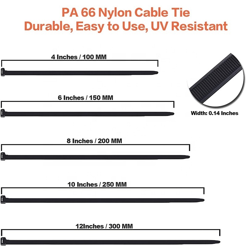 Igoto self locking PA66 cable clamp plastic Plastic wire Tie nylon cable zip ties