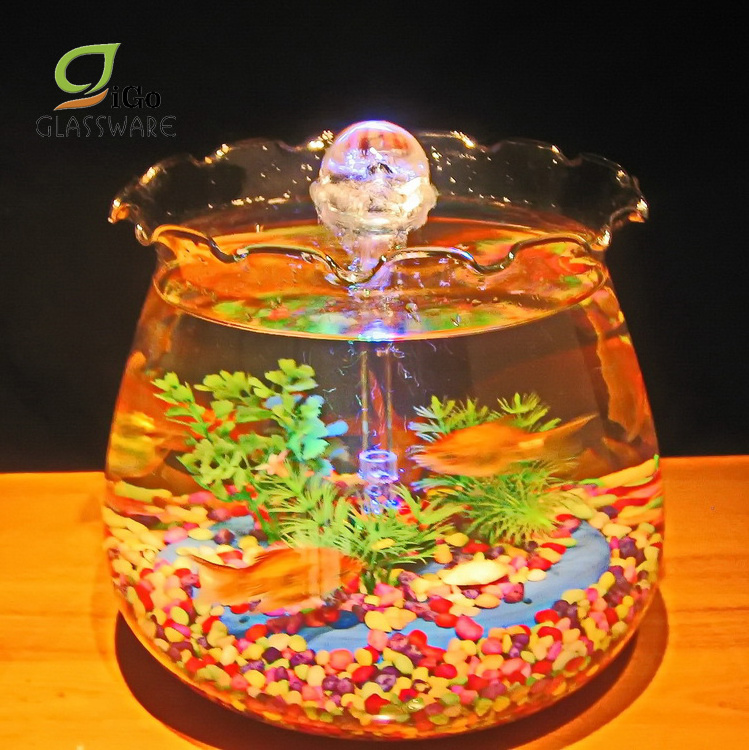 Air Pump Table Glass Fish Tank Aquarium With Stand