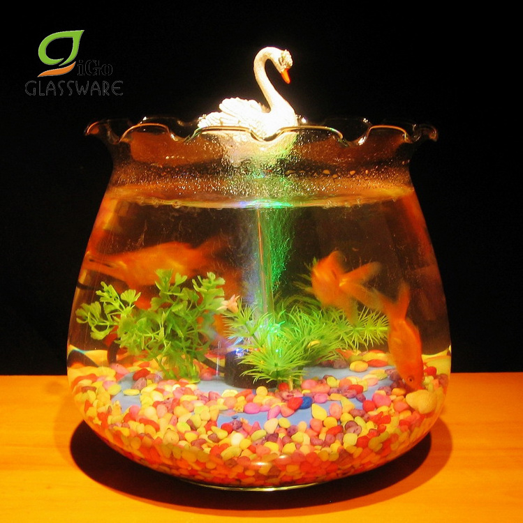 Air Pump Table Glass Fish Tank Aquarium With Stand