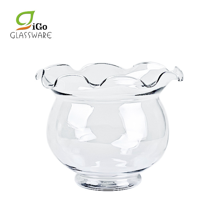 Glass Fish Bowl Vase Custom Decor Tea Table Small Fish Tank Aquarium