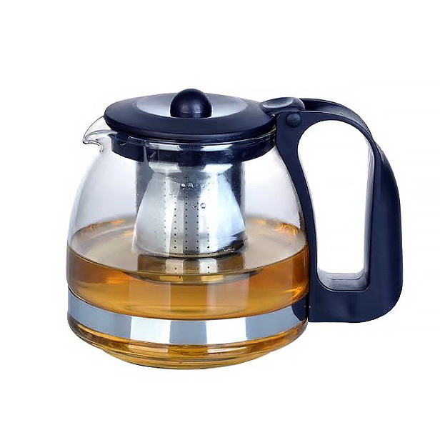 700 ML Small Heat Resistant Glass Coffee Tea Pot With Infuser