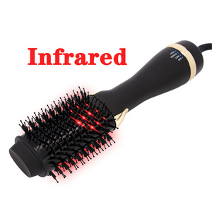 cepillo secador 3 en 1 escova secadora infrared hot air comb blow out hair dryer brush one step hair dryer and styler