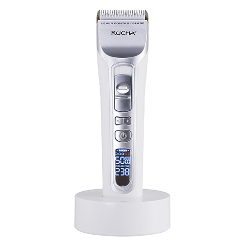 LCD Display Rechargeable Cordless Battery Hair Clipper with 5 Attachments Electric LCD Screen tijeras barber