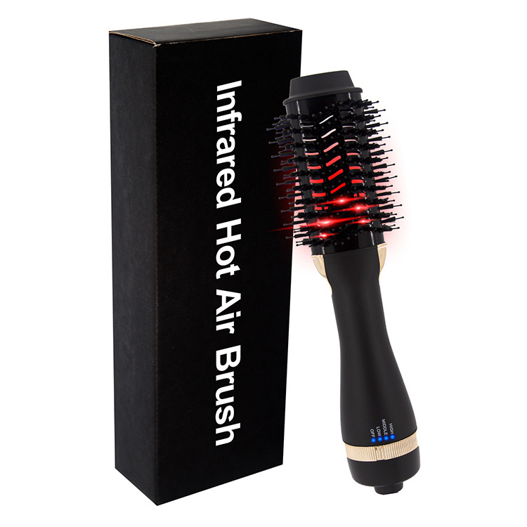 cepillo secador 3 en 1 escova secadora infrared hot air comb blow out hair dryer brush one step hair dryer and styler