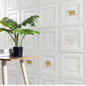 3D Classical style  wallcover 70cm*70cm Bedroom soft decoration  DIY wall 3d Brick Self-Adhesive covering