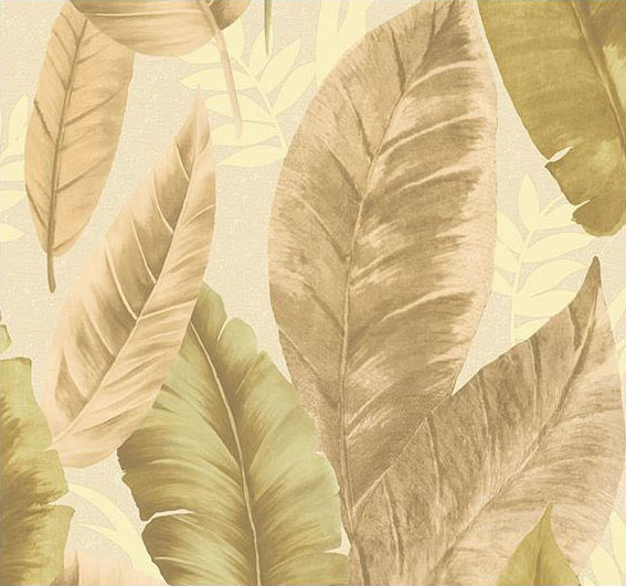 hot selling Tropical Reinforest Summer Plant Leaf Palm Wallpapers Leaves pvc Wall Paper