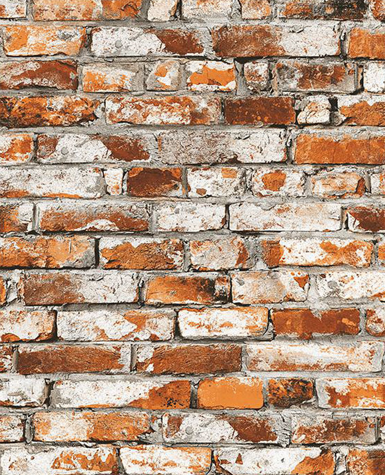 Antique red brick gray brick wallpaper style 3D stone bricks pvc wall paper wallpaper