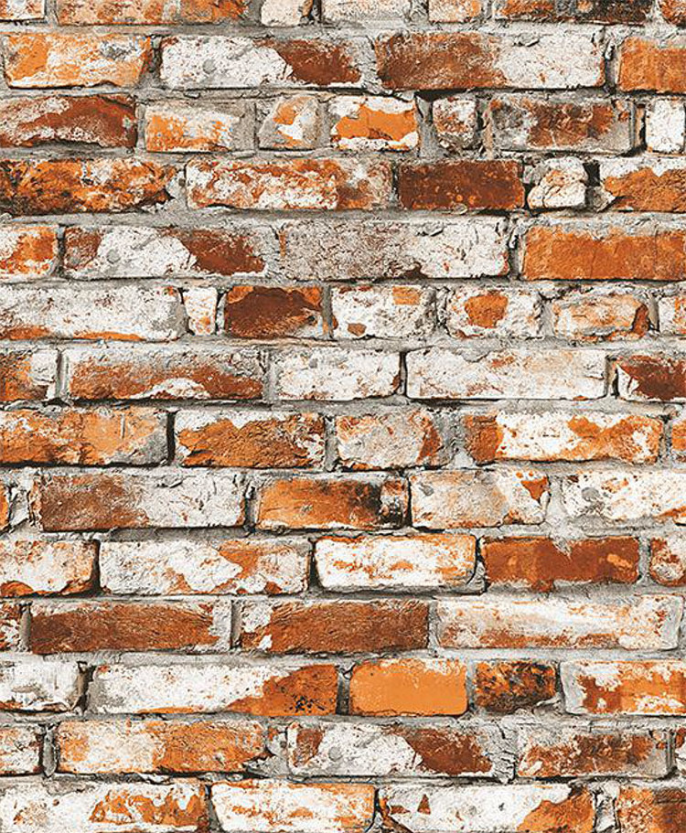 Antique red brick gray brick wallpaper style 3D stone bricks pvc wall paper wallpaper