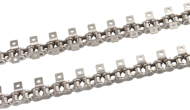 High precision and high quality bending plate chain single-side double-side single-double hole with ear drive industrial chain