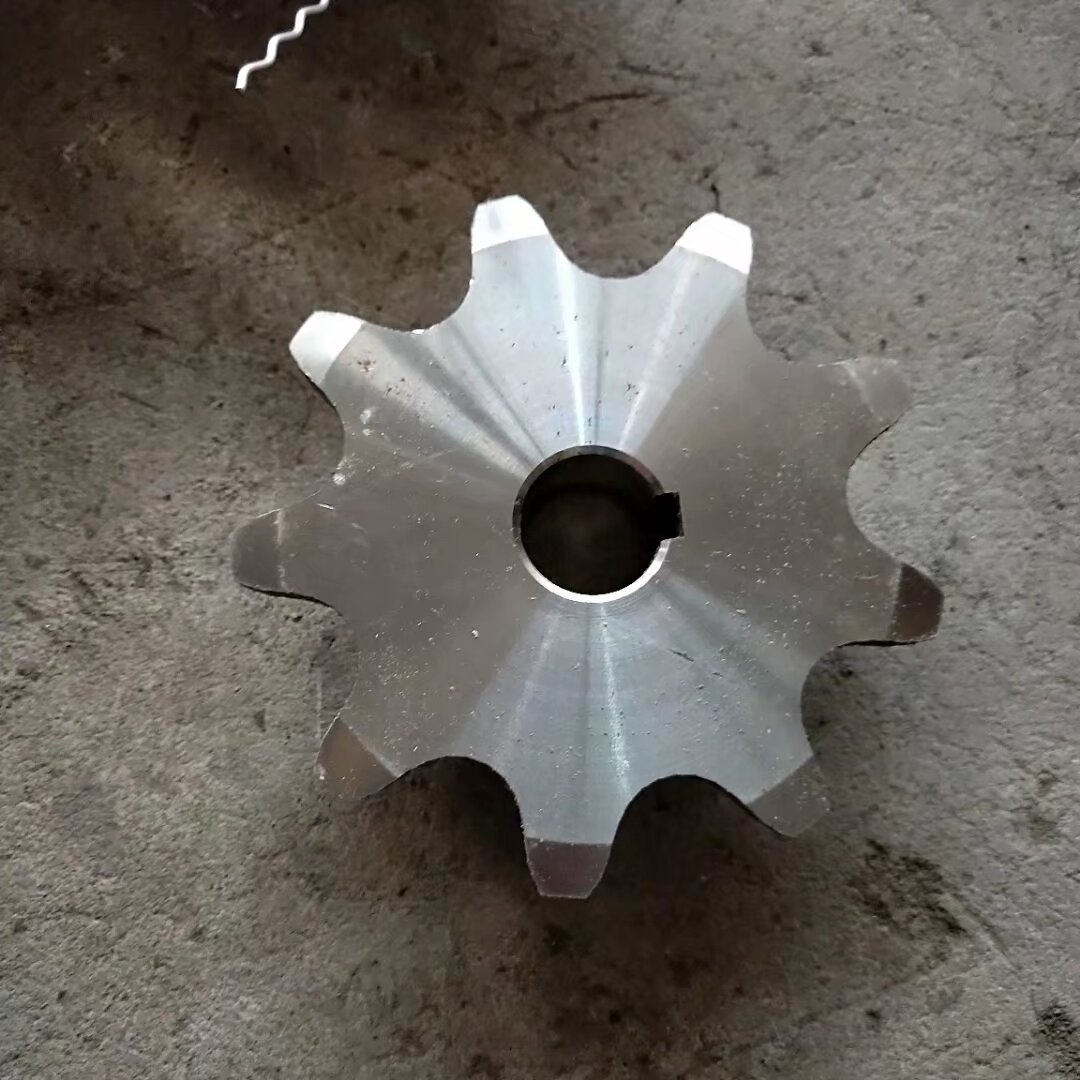 Custom 304 stainless steel sprocket processing custom transmission parts helical gear single double row gear chain gear