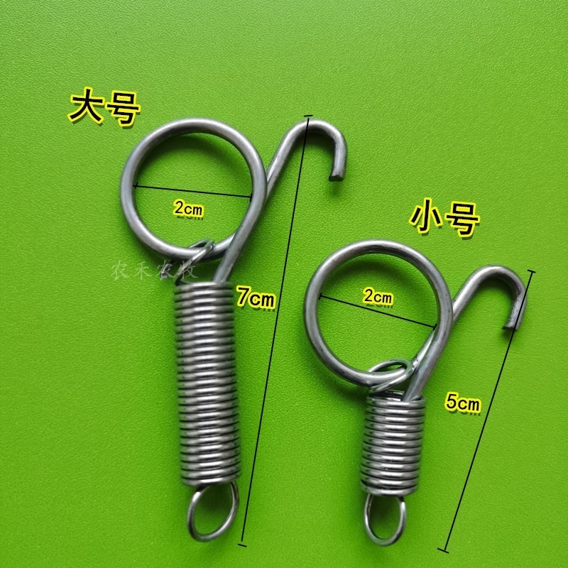 Farming Equipment Galvanized Steel Bird Cage Door Spring Latch Lock Hook Rabbit Cage Accessories Door Spring Lock For Rabbit