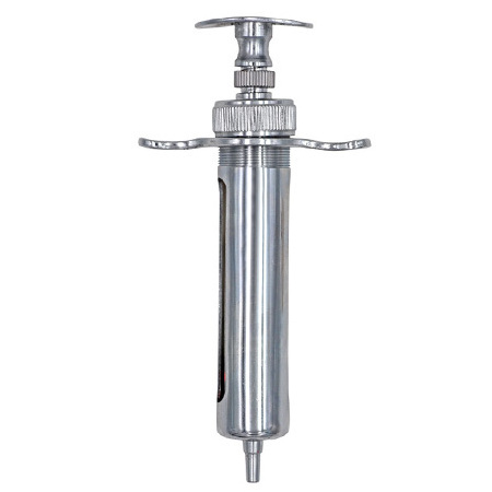 10ml/20ml/50ml Automatic Animal Vaccination Injector Veterinary Glass Tube Metal Syringe