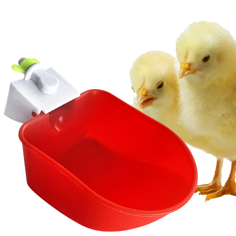 Automatic Drinking Water Feeder For Chicks Duck Goose Turkey Quail Plastic Poultry Water Cup Waterer Bowl Kit Farm Coop