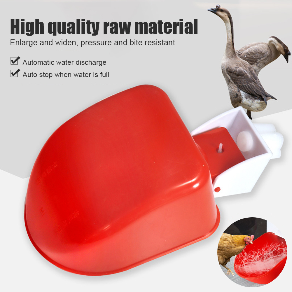 Automatic Drinking Water Feeder For Chicks Duck Goose Turkey Quail Plastic Poultry Water Cup Waterer Bowl Kit Farm Coop