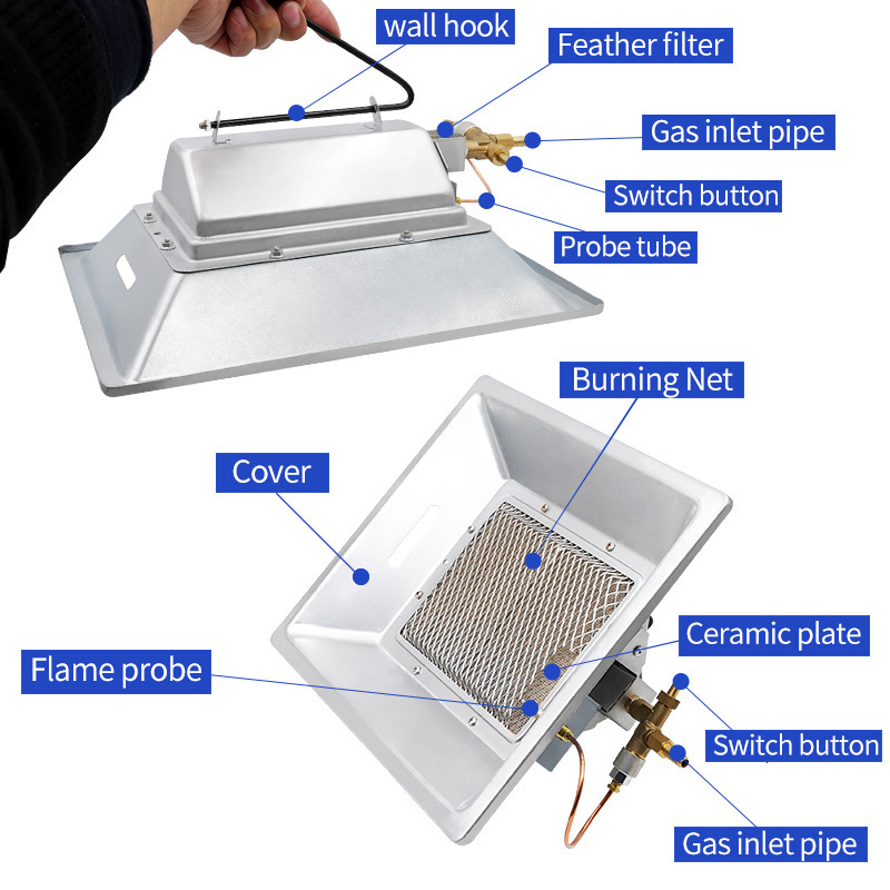 Farm Equipment Poultry Gas Heaters for Chicken Automatic Chicken House Gas Heater Chicken Brooder for Sale