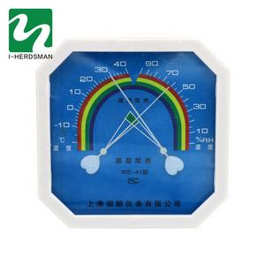 sling psychrometer with clock Pointer Thermometer And Hygrometer