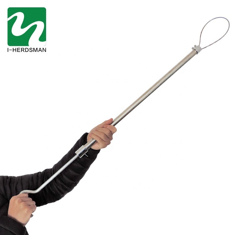 Hog Holder Long Handle Stainless Steel 65cm Pig Holder Hog Catcher