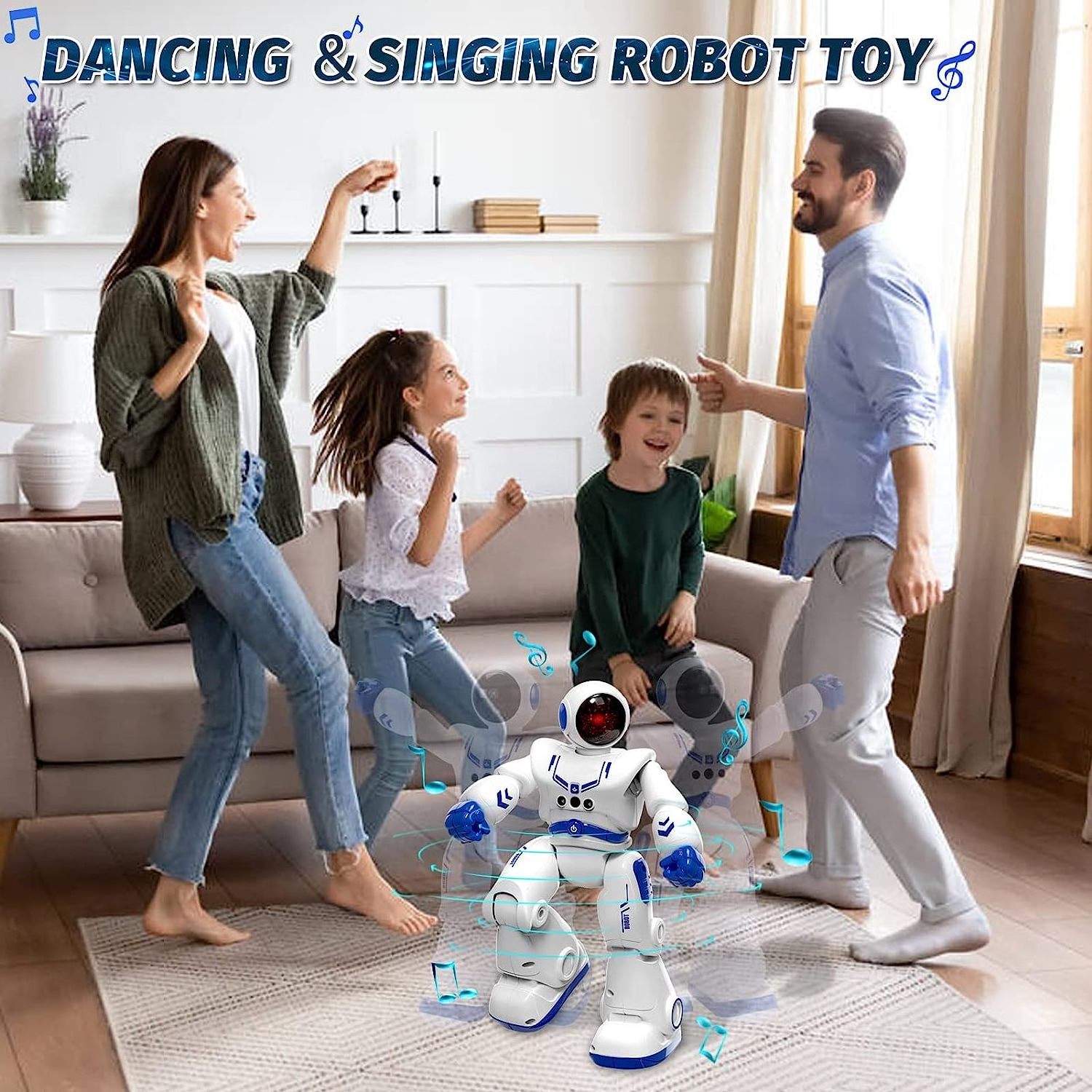 interactive blue smart remote control intelligent kids cute mini robots de juguete humanoid robot toy robots for kids boys