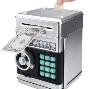 with password electronic mini atm machine money saving box spardose coin alcancias tirelires cash register piggy bank